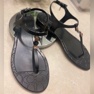 COACH jelly sandals size 8